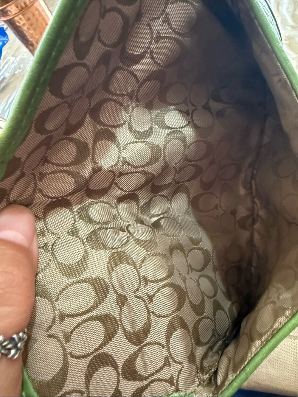 Coach Green hamptons wallet - Picture 3 of 3